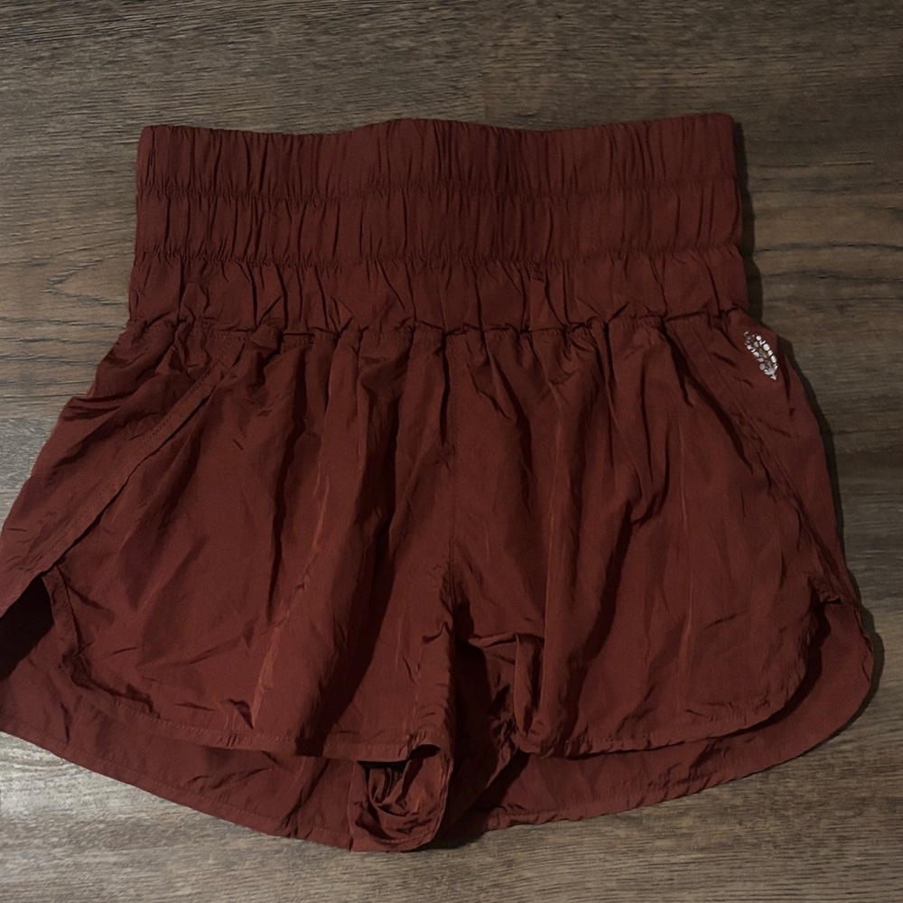 Free People movement Maroon Athletic Shorts